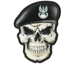 Patch Tête de mort avec béret Forces blindées 3D PVC M-Tac - Black