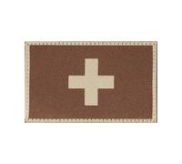 Patch textile drapeau Clawgear Switzerland Marron 4,9x7,8 cm