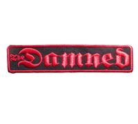 Patch The Damned Noir Rouge 10.5x2.5cm Groupe Punk Rock Gothique
