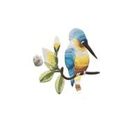 Patch Thermocollant 2 pièces oiseau fer sur patchs for vêtements Animal de la brèche broderie Applique bricolage chapeau manteau robe pantalon accessoires tissu autocollant(10 single bird)