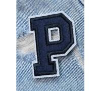 Patch Thermocollant 2pc lettre Patch fer sur vêtements patchs bricolage nom veste sac à dos Alphabet Applique 5.5cm pour les Vêtements(P)