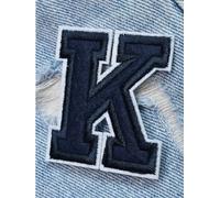 Patch Thermocollant 2pc lettre Patch fer sur vêtements patchs bricolage nom veste sac à dos Alphabet Applique 5.5cm pour les Vêtements(K)