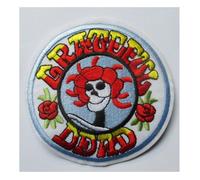 Patch thermocollant - Grateful Dead - 8.6 cm - Logo rond - Facile à poser