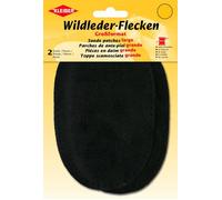 Patch thermocollant - Kleiber - 854-03 - Daim - Noir - Pré-perforés pour couture facile
