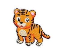 Patch Thermocollant Lot de 10 patchs décoratifs en forme d'ours for vêtements d'enfants, broderie, civette, tissu autocollant, dessin animé, animal, renard(Color 2)