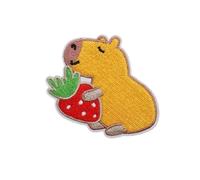 Patch Thermocollant Lot de 10 patchs décoratifs en forme d'ours for vêtements d'enfants, broderie, civette, tissu autocollant, dessin animé, animal, renard(Color 8)