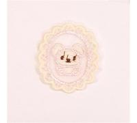 Patch Thermocollant Mini patchs de fleurs d'amour en maille creuse, 10 pièces, tissu dentelle brodé, couvre-chef, vêtements bricolage, fournitures couture, autocollants pour les Vêtements(LA-6-235-8)