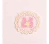 Patch Thermocollant Mini patchs de fleurs d'amour en maille creuse, 10 pièces, tissu dentelle brodé, couvre-chef, vêtements bricolage, fournitures couture, autocollants pour les Vêtements(LA-6-235-7)