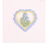 Patch Thermocollant Mini patchs de fleurs d'amour en maille creuse, 10 pièces, tissu dentelle brodé, couvre-chef, vêtements bricolage, fournitures couture, autocollants pour les Vêtements(LA-6-235-4)