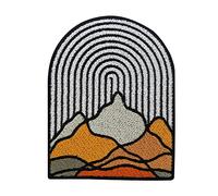 Patch thermocollant Montagnes abstraites | Montagnes extérieures à repasser Patchs, randonneurs brodés, patch artistique, thermocollant pour sac à dos de randonnée Finally Home