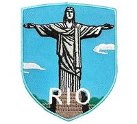 Patch thermocollant ou à coudre Christ le Rédempteur (7,6 cm) pour voyage Rio Brésil Souvenir Vacances Emblème pour sac à dos DIY Cadeau