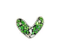 Patch Thermocollant Paillette 5Pcs Colorful Crystal Gemstone Love Cloth Sticker,handmade Bead Pieces Peach Heart(1)