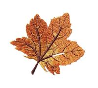 Patch thermocollant vetement Autocollant de broderie feuille d'érable, patchs for vêtements, 3 pièces Ecusson thermocollant brodé(Patches 03)