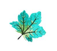 Patch thermocollant vetement Autocollant de broderie feuille d'érable, patchs for vêtements, 3 pièces Ecusson thermocollant brodé(Maple Leaf01)