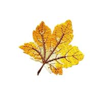 Patch thermocollant vetement Autocollant de broderie feuille d'érable, patchs for vêtements, 3 pièces Ecusson thermocollant brodé(Embroidery 02)