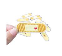 Patch thermocollant vetement Patchs de réparation broderie à bandes croisées, 3 pièces, sac, veste, jean, dessin animé Ecusson thermocollant brodé(Type B)