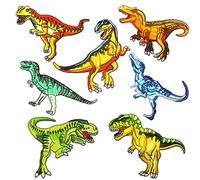 Patch Thermocollant, Woohome 7 PCS Dinosaure Autocollant de Patch Dinosaure Ecusson Thermocollant ou Ecusson à Coudre für Jeansjacke, Bekleidung, Mützen