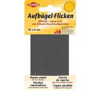 Patch thermocollant - Zephir - 300 x 60 mm - Gris foncé - 100% coton