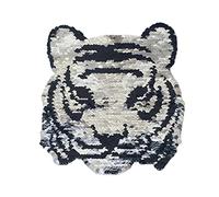 Patch Tigre Patch Paillettes Réversibles Application Couture Applications Tigre