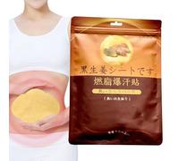 Patch ventre pour perdre du poids,Autocollant Ginger Anti-Cellulite Body Slim - Patch amincissant pour la perte de graisse du ventre, lot de 10 patchs au gingembre auto-chauffants pour façonner la tai