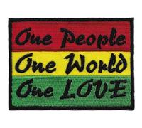 Patch Visionary Application Reggae One Love People World Noir de C&D