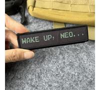 Patch Wake Up Neo Le film de la matrice Patch amusant tactique Moral Hook Loop Patch pour vêtements DIY Sac à dos Uniforme Gilet Vestes