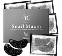 Patch Yeux Anti Cernes et Poches - Bave d'Escargot - Collagène | Emballage Individuel Hygiénique, Pratique à Emporter Partout, Formule Vegan Douce pour Peau Sensible - 30 Pcs