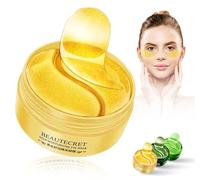Patch Yeux Collagene et Acide Hyaluronique, 24K Gold yeux a Éclaircir cernes sous les yeux, 60 Pcs patch anti cernes, reutilisable patchs pour les yeux contre Poches Puffiness, Rides