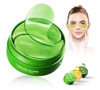 Patch Yeux Collagene et Acide Hyaluronique, 60 Pcs patch anti cernes, patch aloe vera yeux a Éclaircir cernes sous les yeux, reutilisable patchs pour les yeux contre Poches Puffiness, Rides