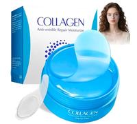 Patch Yeux Collagene et Acide Hyaluronique,60 Pcs Patch Yeux Anti Cernes,Anti-Cernes et Anti-Rides,Masque Hydratant pour le Contour des Yeux,Pour Poches et Peau Fatiguée,Soins Visage Homme Femme