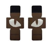 Patch Yeux De Chat Phosphorescent - Patchs De Broderie Lumineux Patch Yeux De Chat, Soft Patch Portable Multipurpose Cat Eyes Patch Non Fading Pour Chapeau Vêtements Veste