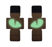 Patch yeux de tigre | Patchs de broderie à crochets - Soft Patch Portable Multipurpose Cat Eyes Glow In The Dark Non Fading Pour Chapeau Vêtements Veste