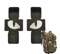 Patch yeux de tigre - Patchs de broderie Patch yeux de chat,Soft Portable Multipurpose Cat Eyes Glow In The Dark Non Fading Pour Chapeau Vêtements Veste