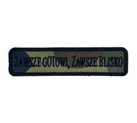 Patch - zawsze gotowi, zawsze blisko 100 x 25 mm - wz.93 Pantera PL Woodland