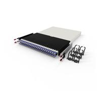 PATCHBOX PONE30STPVI : Système de Gestion de Câbles Cat6a U/FTP (STP) 24 Ports RJ-45 Mâle 1.8m Violet - 482x600x44mm - Conforme ISO/IEC 11801 Channel Class Ea