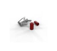 PATCHBOX Kit fixation rails 19" /dev/mount - Pack 50, remplace écrous à cage M6 Rouge/Argent