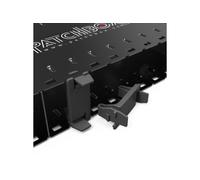 PATCHBOX PBXBLIND Panneau Plein pour Patchbox.one, Noir, POM, 17x26x43mm, Lot de 10 Pièces pour Optimisation Flux d'Air en Rack Réseau