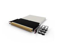 Patchbox ONE 30 RU Panneau de brassage 24 ports avec système de gestion de câbles rétractable pour racks de 48,3 cm, câbles plats de 10 Go et cassettes, configuration facile du serveur réseau (STP