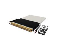 PATCHBOX Panneau de brassage ONE 30 RU 24 ports, gestion câbles rétractable, câbles plats 10Go