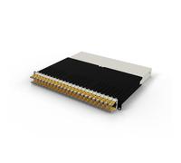 Patchbox ONE 8 RU Cat.6a Panneau de brassage 24 ports avec système de gestion de câbles rétractable pour racks de 19", comprend des câbles réseau plats de 10 Go, configuration facile du réseau et du