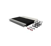 Patchbox ONE 8 RU Cat.6a - Panneau de brassage 24 ports avec système de gestion des câbles rétractable pour racks 19", y compris des câbles réseau plats de 10 Go pour une installation facile du réseau