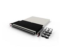 PATCHBOX Gestion câbles rack patchbox.One 30RU Cat.6a 1,8m — 24 câbles rétractables, 0HE, STP Noir
