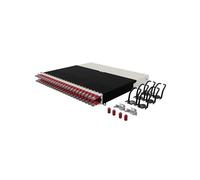 PATCHBOX Système de gestion de câbles patchbox.One 8RU Cat.6a câbles Ethernet rétractables STP Bleu
