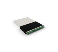 PATCHBOX PONE30STPGR : Système de gestion de câbles Cat6a U/FTP (STP) Vert, 24 câbles RJ-45 1.8m, 30RU, 482x600x44mm, PoE, Certification ISO/IEC 11801