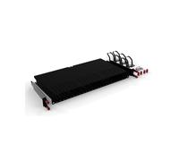 PATCHBOX PONEFRAME : Kit de cadre 19" pour gestion de câbles, montage modulaire 24 cassettes, 481x240x50mm, noir, 2.4kg