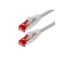 Patchcable s ftp (pimf) cat 6 blanc 3m - patchcable avec schmalem knickschutz helos 118056