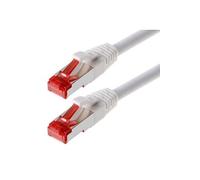 Patchcable s ftp (pimf) cat 6 blanc 7,5m - patchcable avec schmalem knickschutz helos 118058