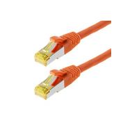 Patchcable s ftp (pimf) cat 6a orange 10m - patchcable avec schmalem knickschutz helos 118192