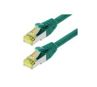 Patchcable s ftp (pimf) cat 6a verde 3m - patchcable avec schmalem knickschutz helos 118114