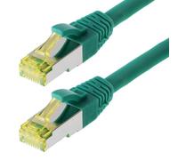 Patchcâble S/FTP (PIMF) CAT 6a verde 7,5m